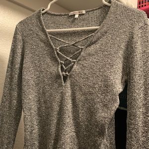 Long sleeve crop top